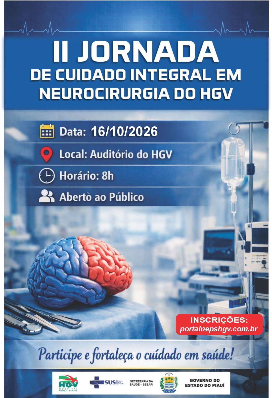 II JORNADA DE CUIDADO INTEGRAL EM NEUROCIRURGIA DO HGV
